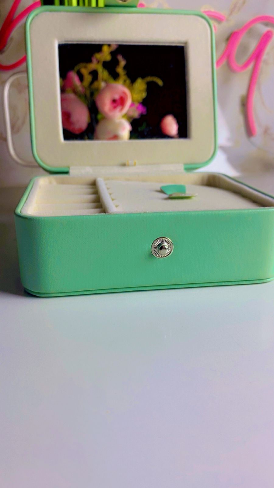 Mini Jewellery Box With Mirror