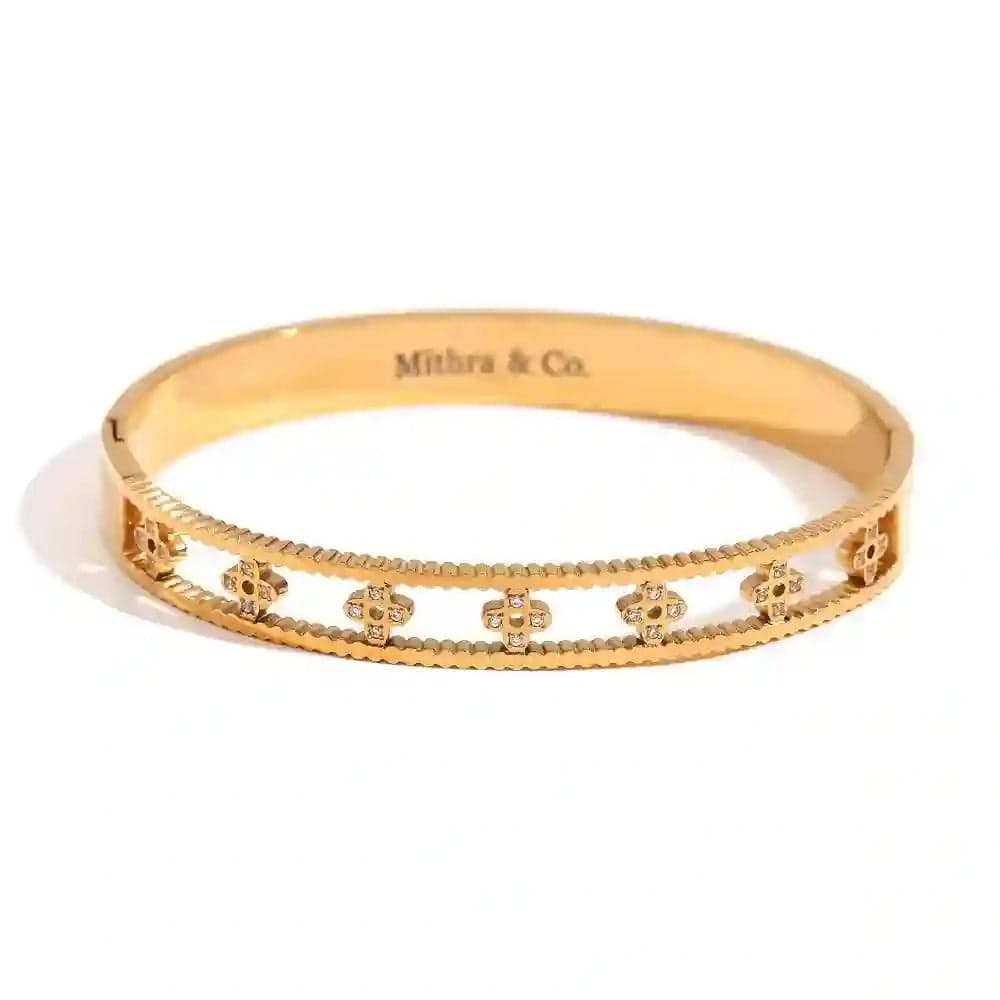 Zirconia Meadow Bangle