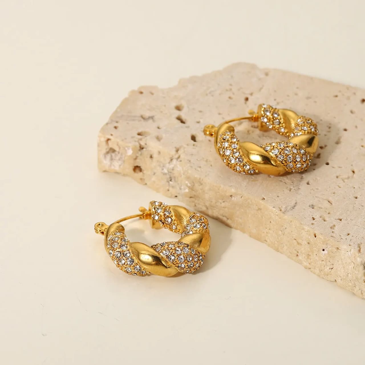 Glitz Twist Hoops