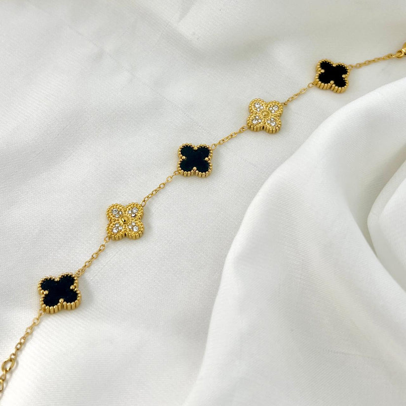 Clover Stone Bracelet