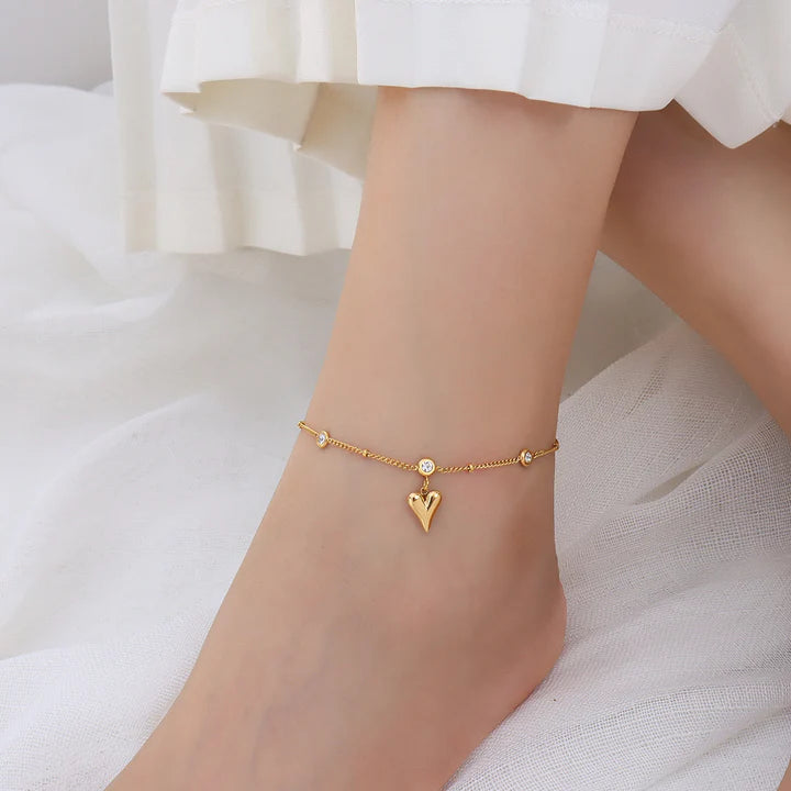 Heart Chain Anklet