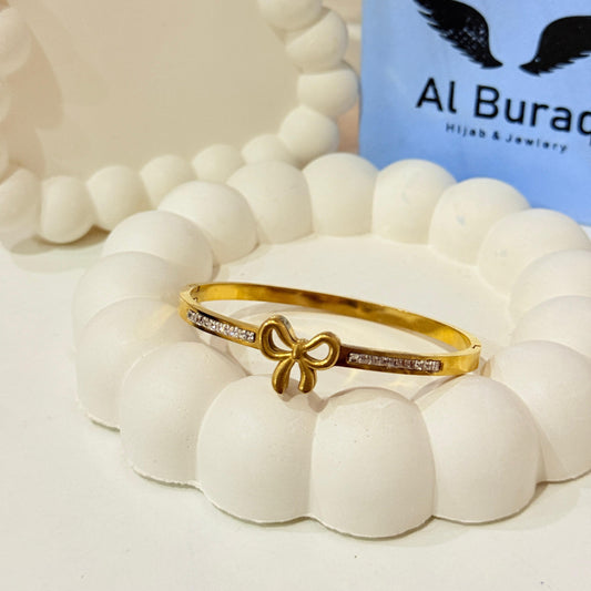 Bow Charm Bangle