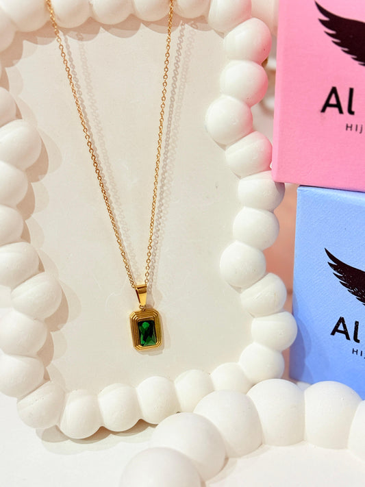Green Moon Stone Chain