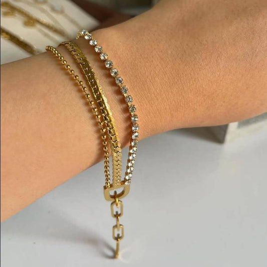 Triple Layered Bracelet