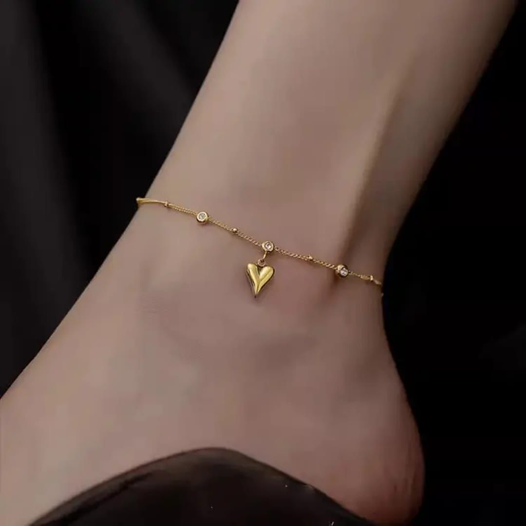 Heart Chain Anklet