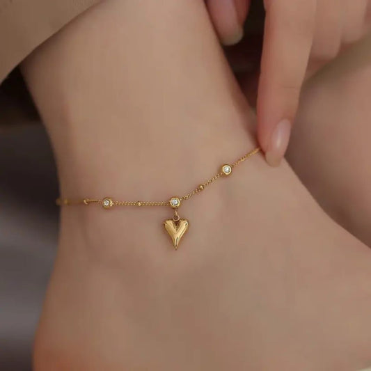 Heart Chain Anklet