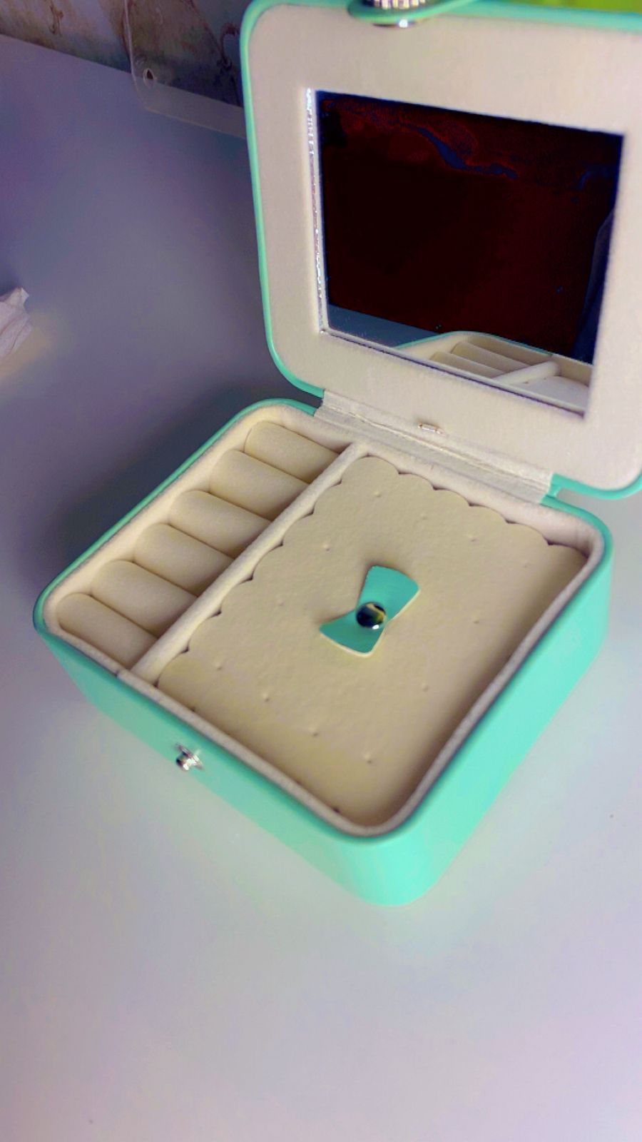 Mini Jewellery Box With Mirror