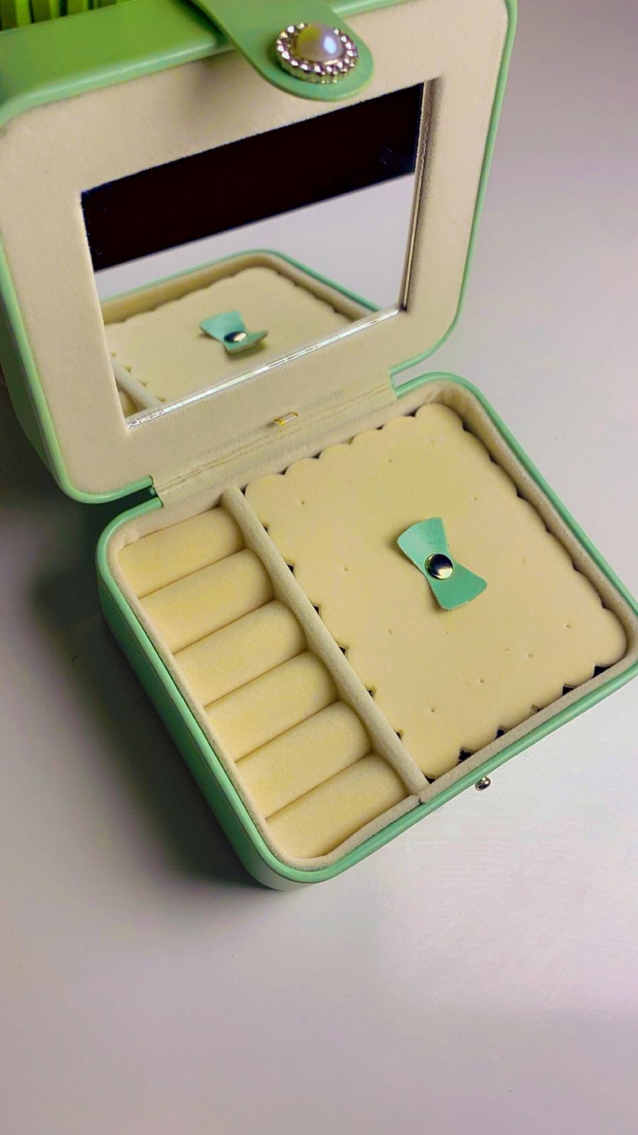 Mini Jewellery Box With Mirror