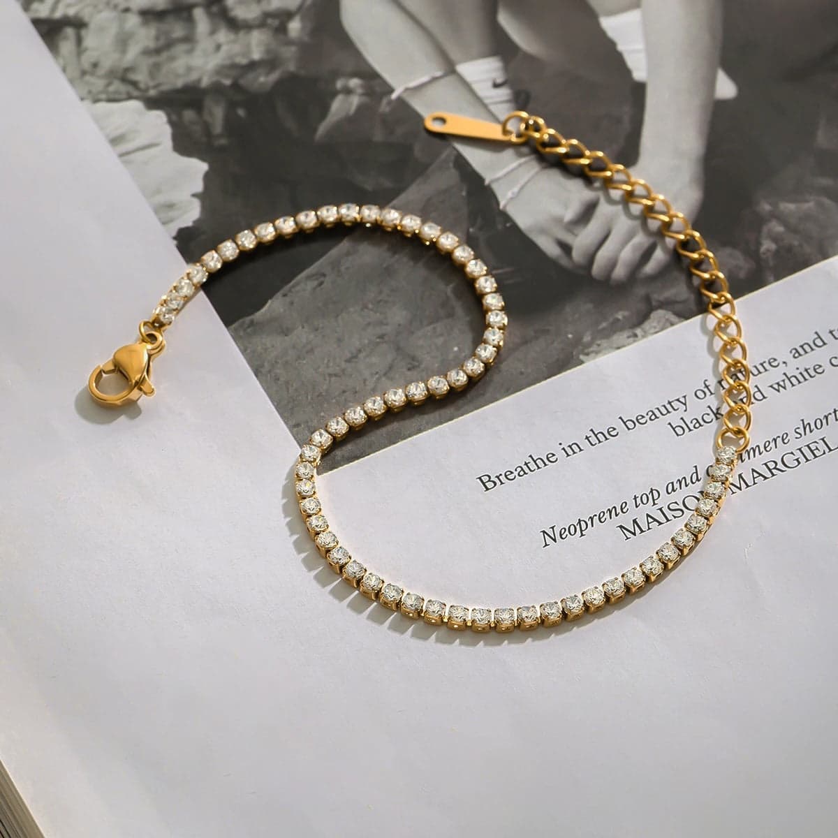 Aura 18K Gold Plated  Tennis Bracelet