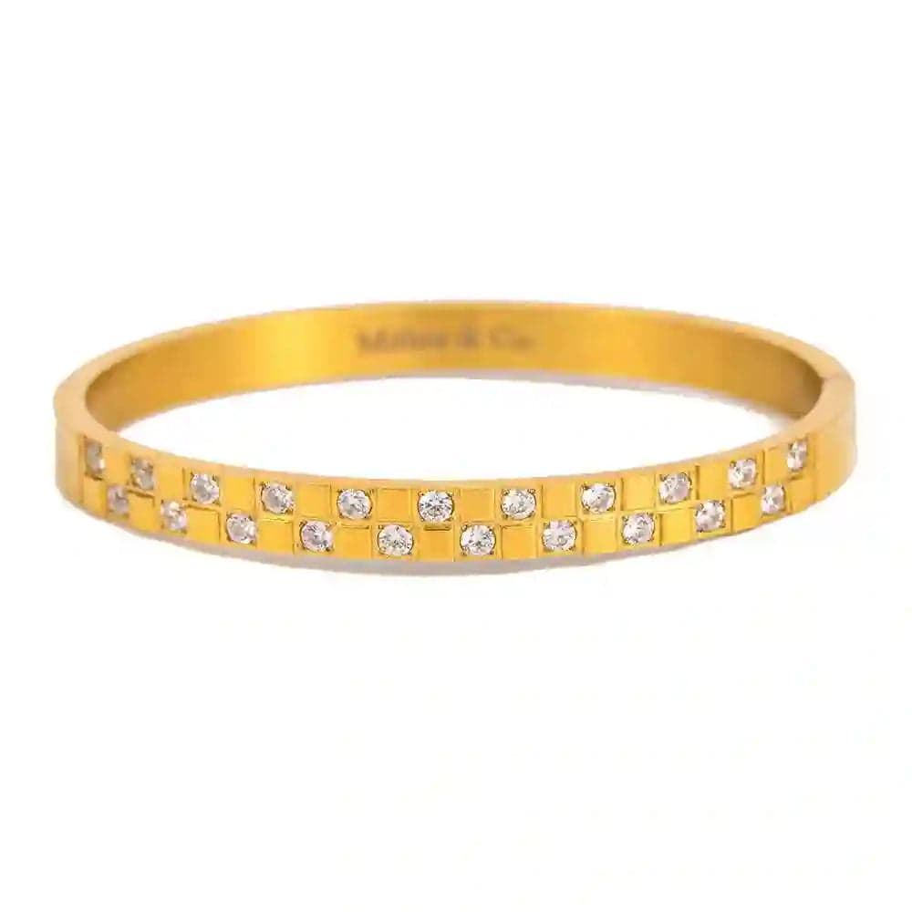 Stella Checkerboard Bangle