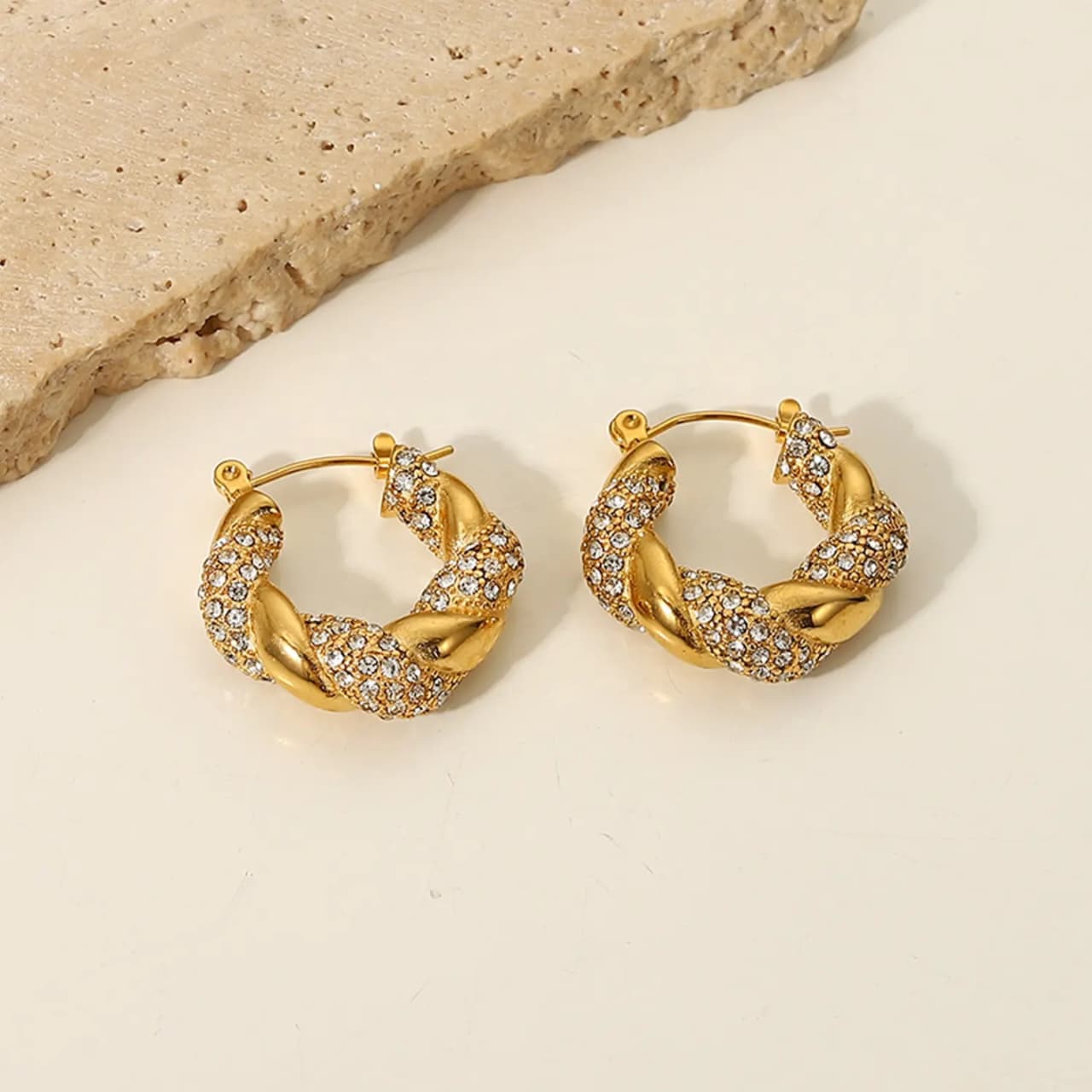 Glitz Twist Hoops