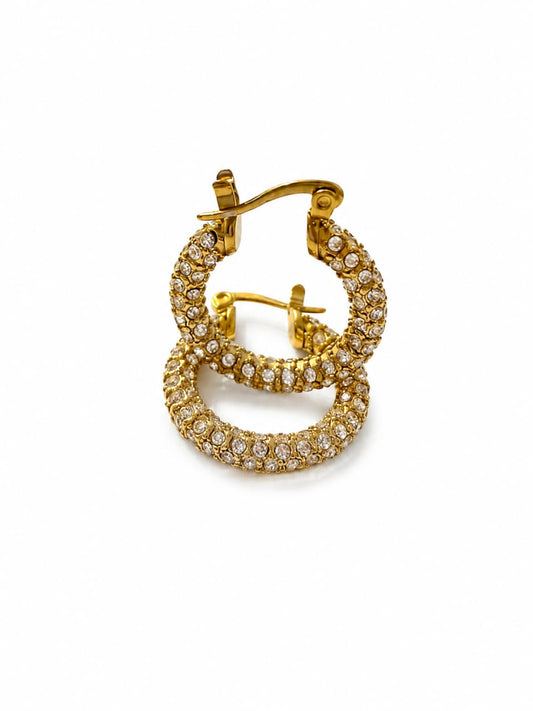 Luxe Shimmer Hoops