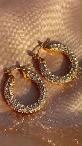 Luxe Shimmer Hoops