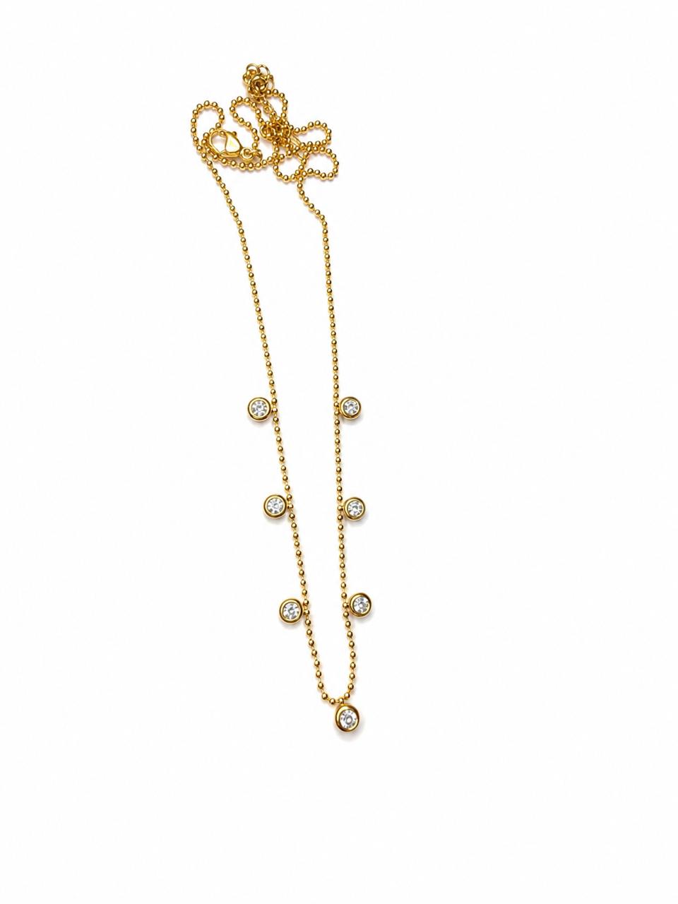 Sparkling CZ Charm Chain Set