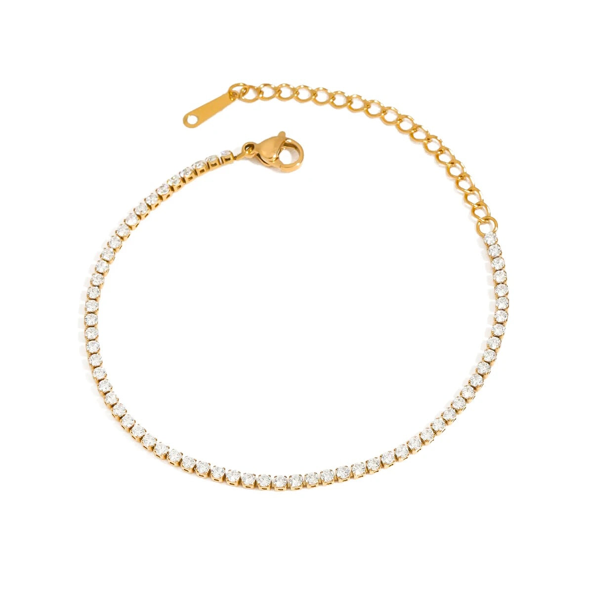 Aura 18K Gold Plated  Tennis Bracelet