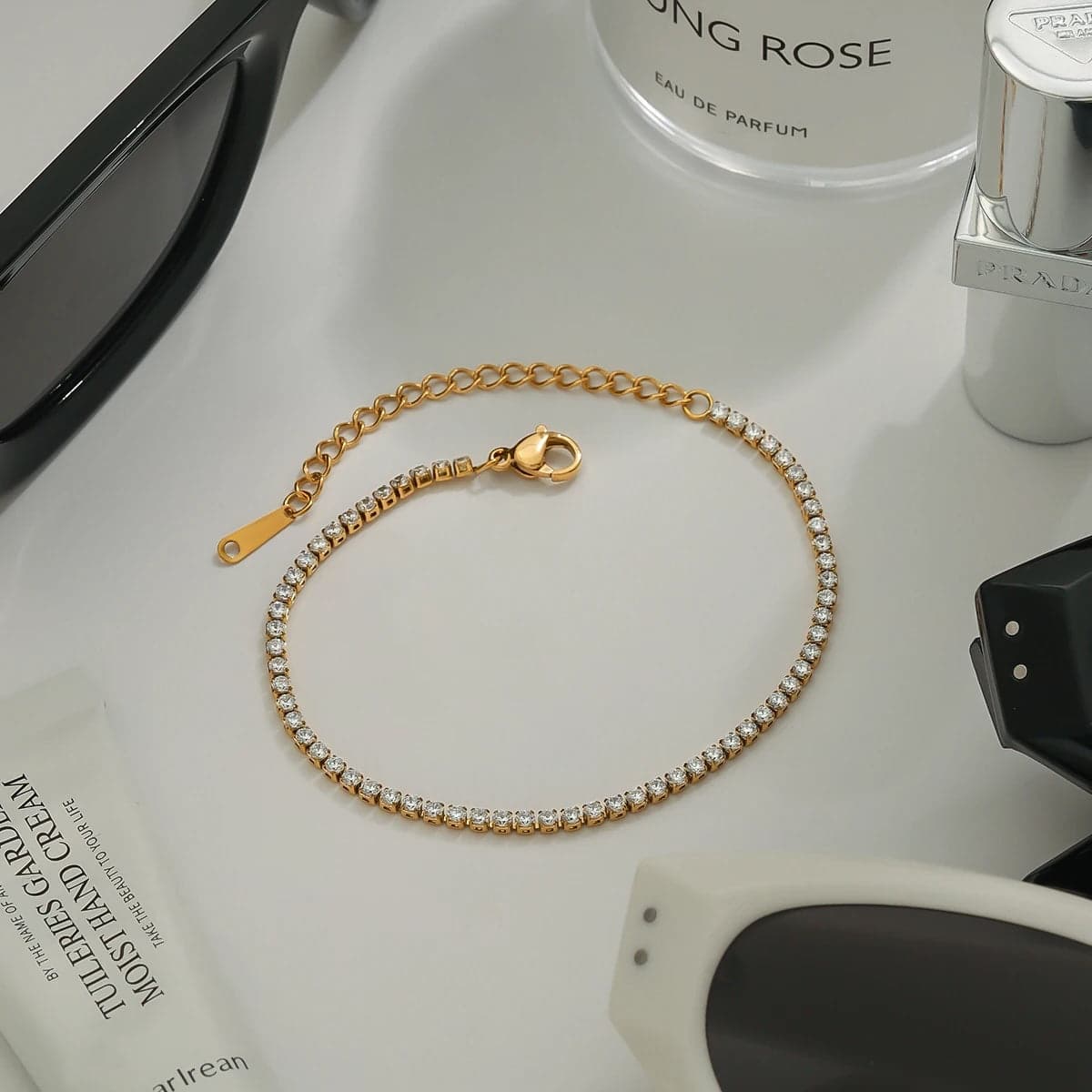 Aura 18K Gold Plated  Tennis Bracelet